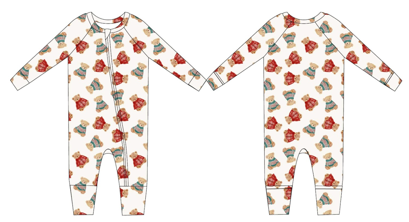 BEAR-Y COZY CHRISTMAS DREAM ROMPER