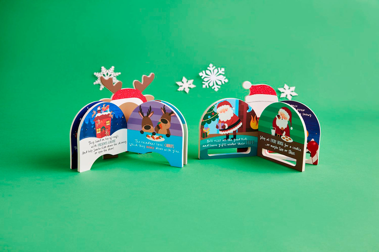 REINDEER SHAPED BOOKS