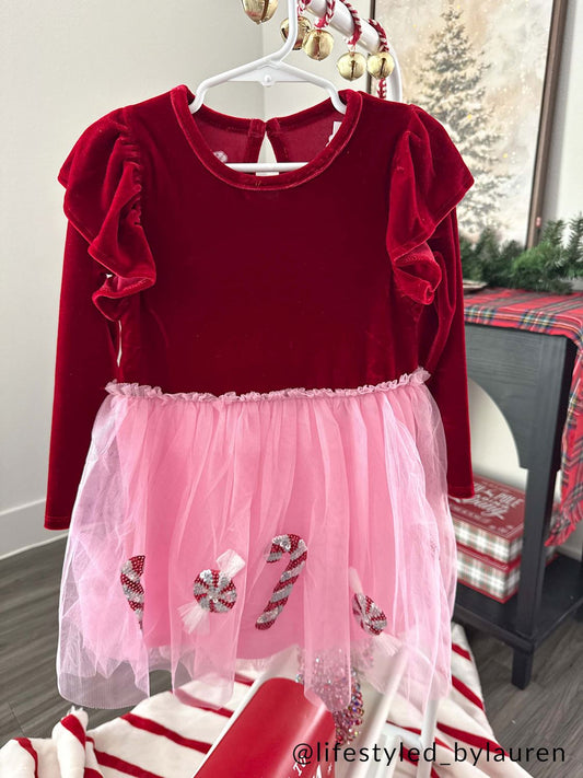 Candy Cane Tutu Dress