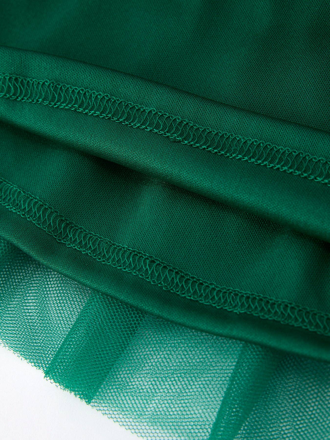 Christmas Candy Cane Sequin Applique Green Tulle Skirt