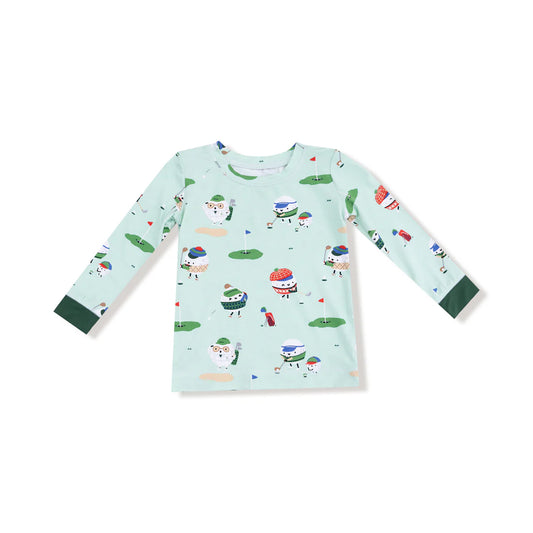 Long Sleeve Loungewear Set - Golf Pros Green