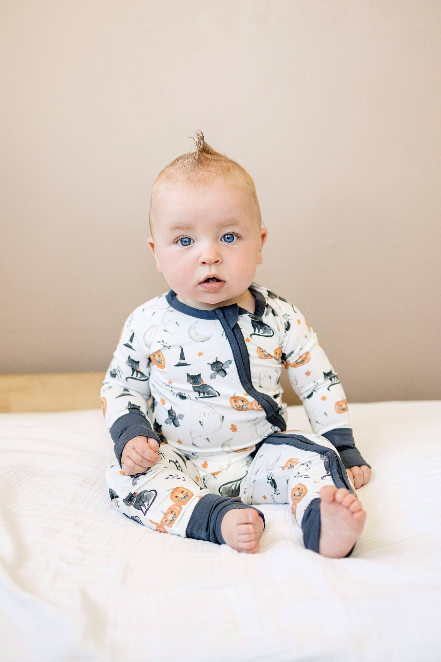 Boo Crew Bamboo Zippy Romper Halloween Baby Pajamas PJs