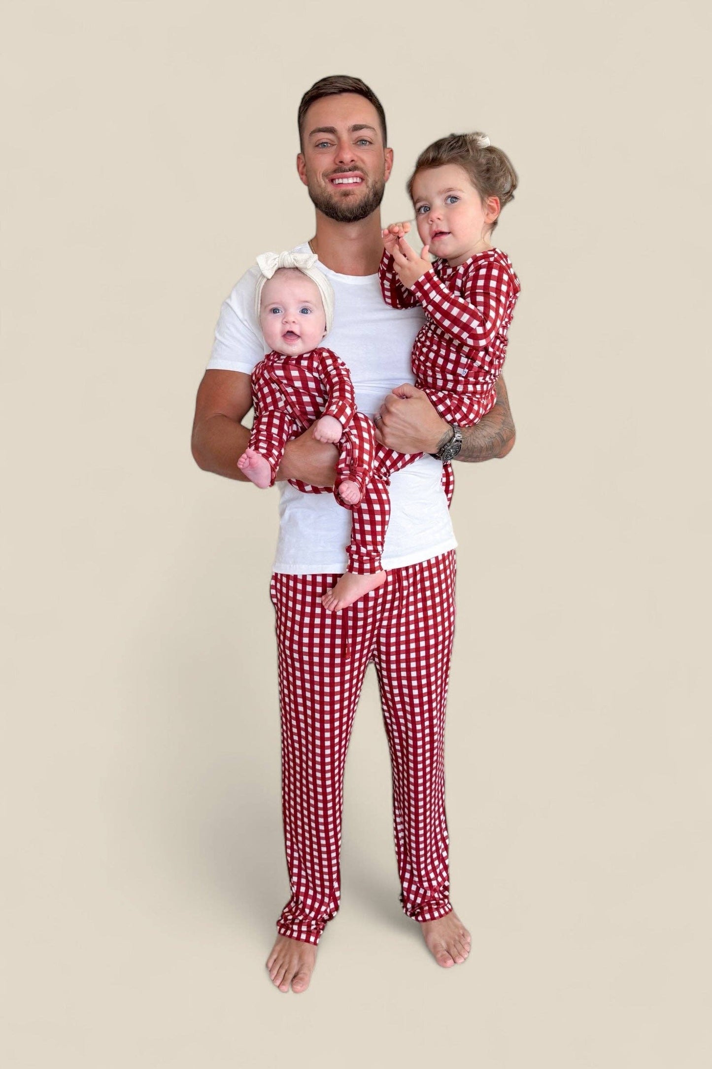 PEPPERMINT PLAID DREAM ROMPER