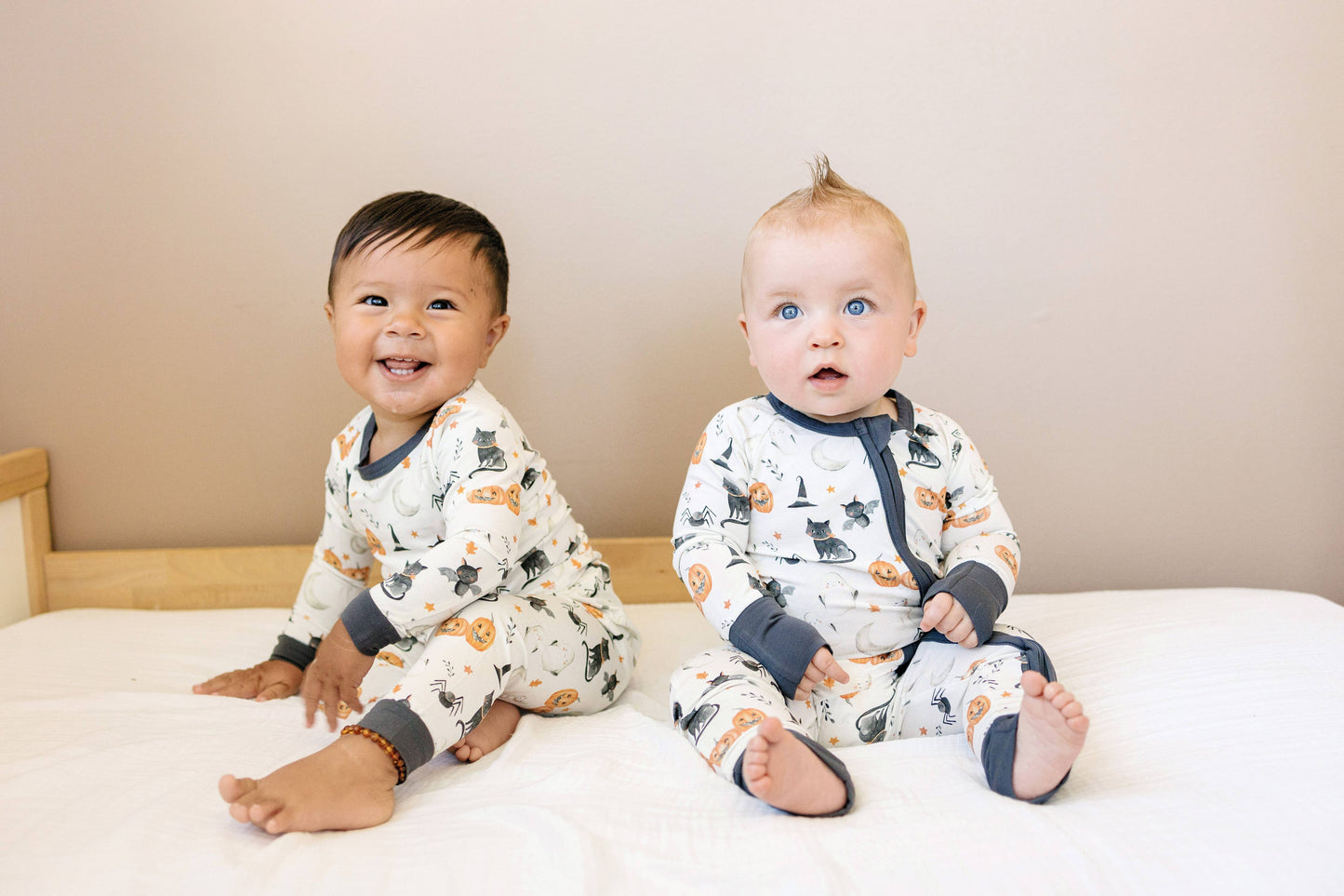 Boo Crew Bamboo Zippy Romper Halloween Baby Pajamas PJs