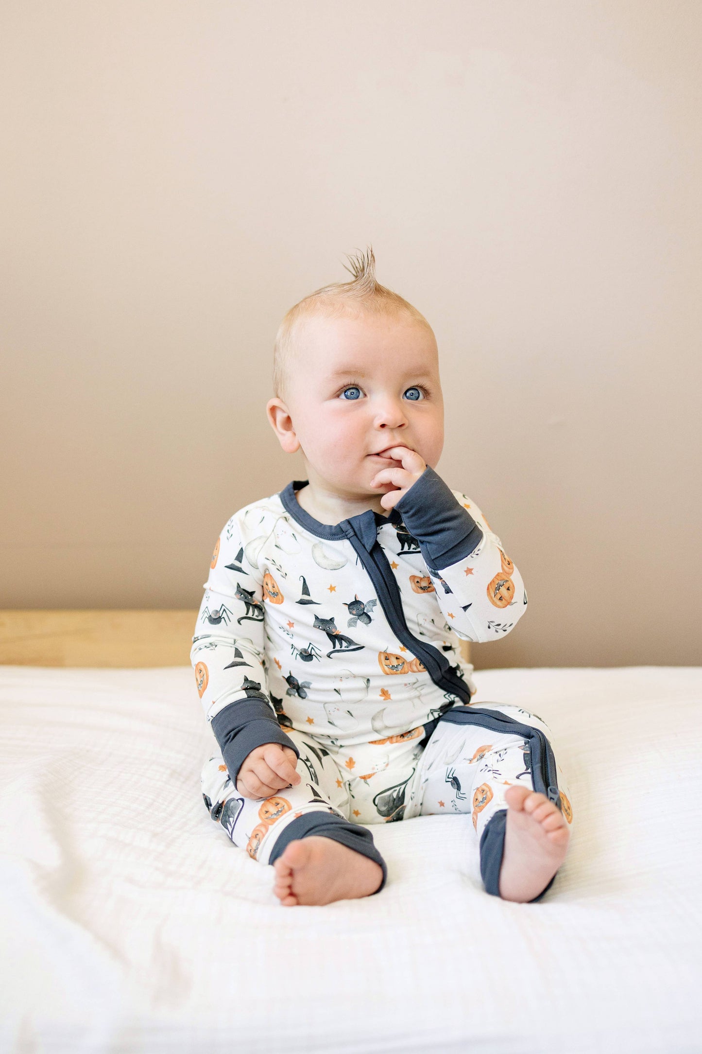 Boo Crew Bamboo Zippy Romper Halloween Baby Pajamas PJs