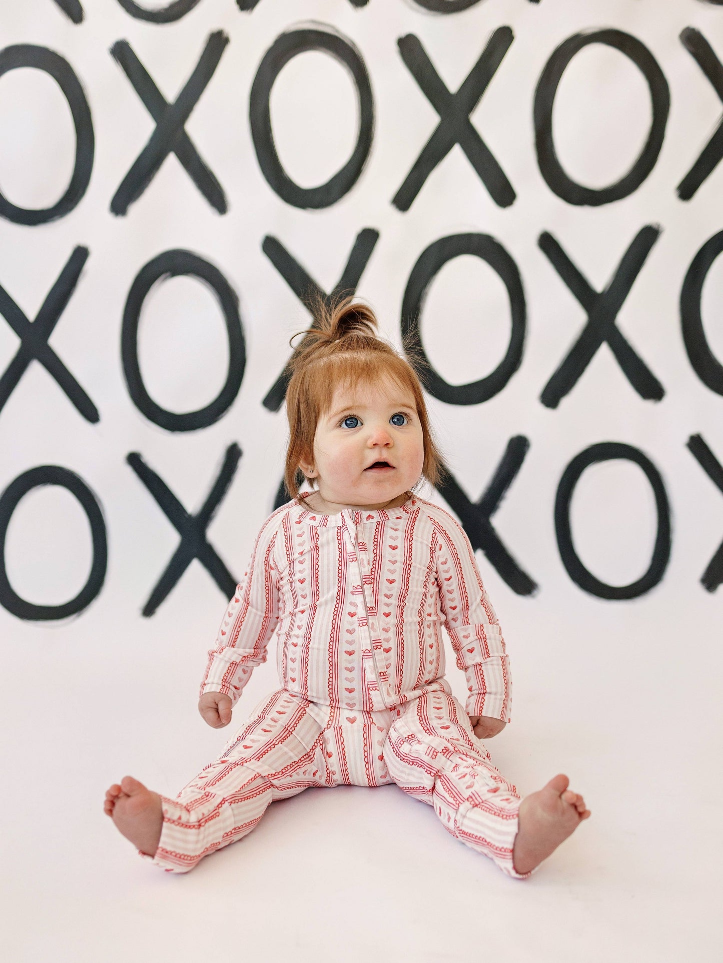 Heart Lace Bamboo Zippy Romper Bamboo Baby Girl Pajamas Pink