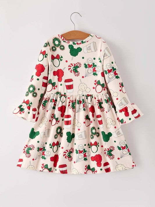 Merry Christmas Dress โ Featuring Candy, Coffee, and Characters