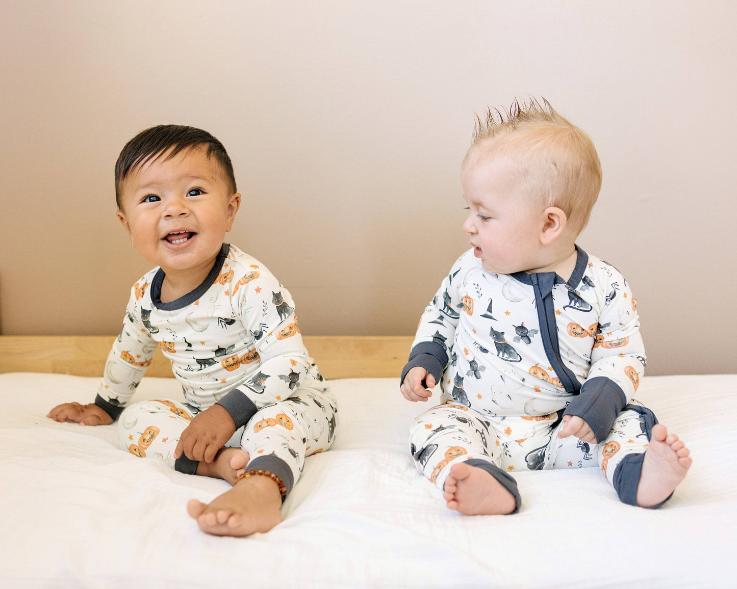 Boo Crew Bamboo Zippy Romper Halloween Baby Pajamas PJs