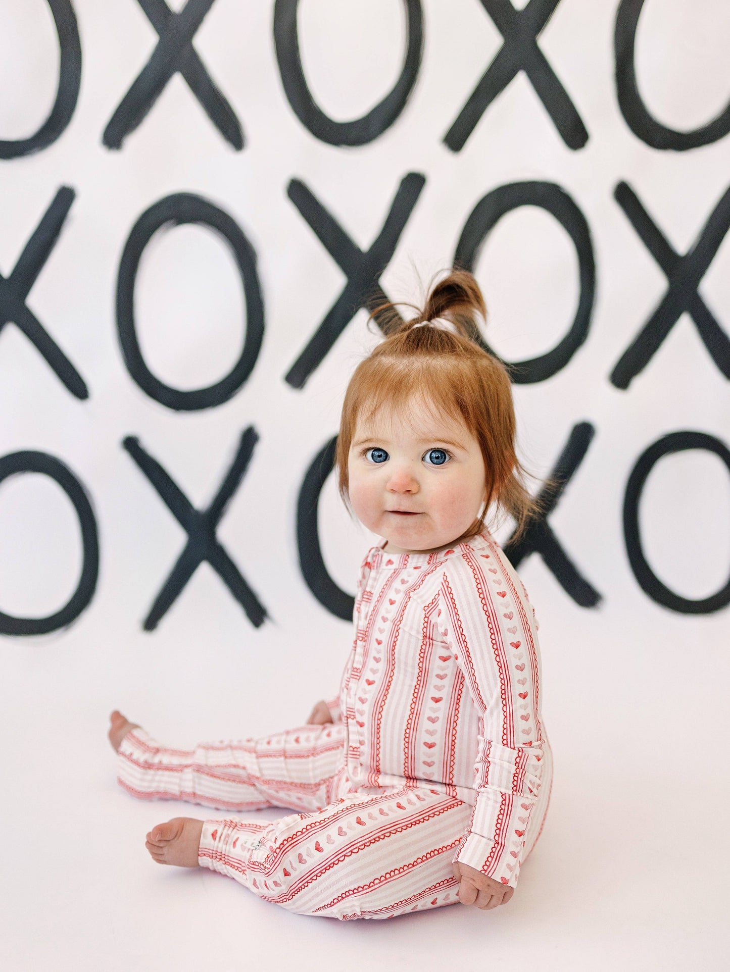 Heart Lace Bamboo Zippy Romper Bamboo Baby Girl Pajamas Pink
