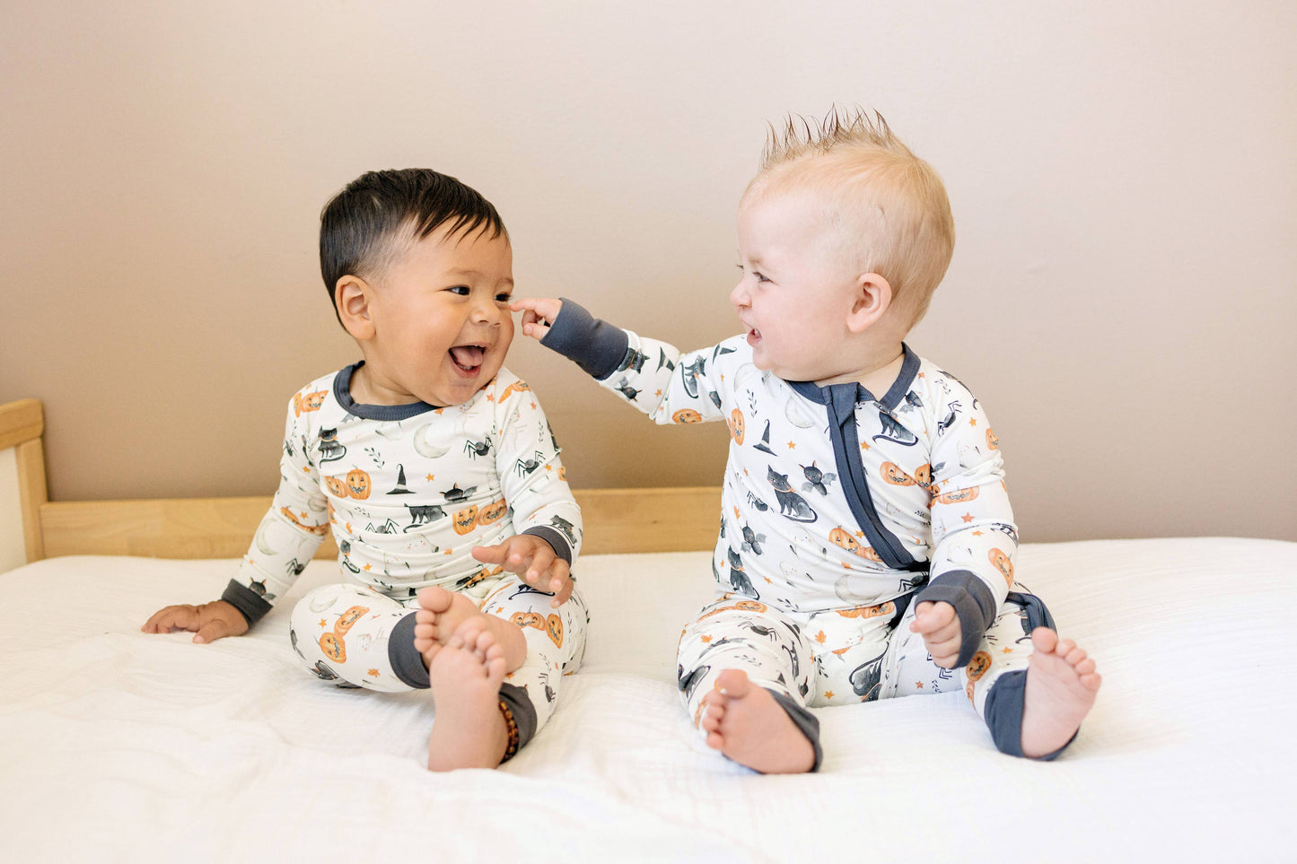 Boo Crew Bamboo Zippy Romper Halloween Baby Pajamas PJs