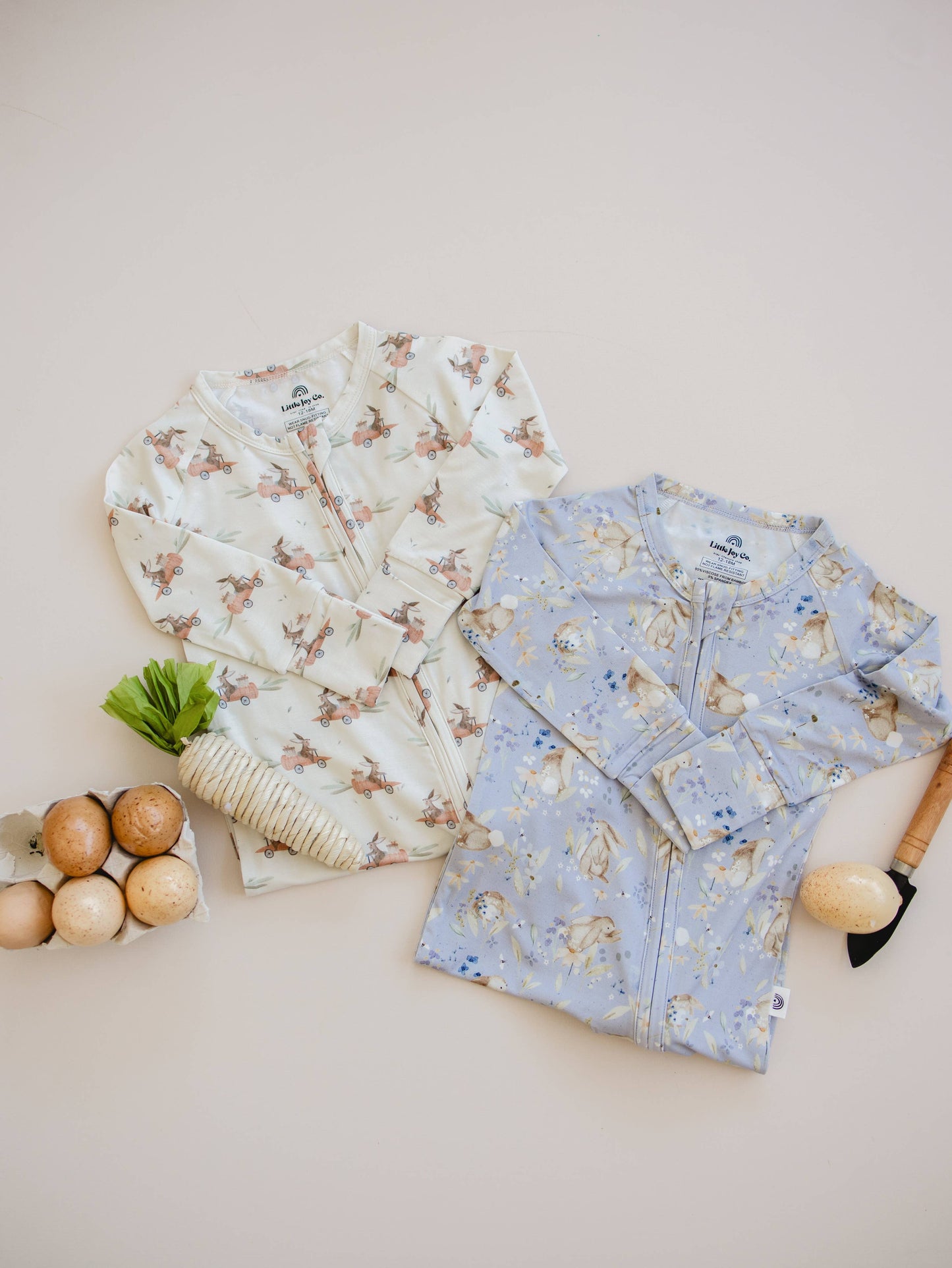 Cottontail Cruisers Bamboo Zippy Romper Baby Pajamas Bunny