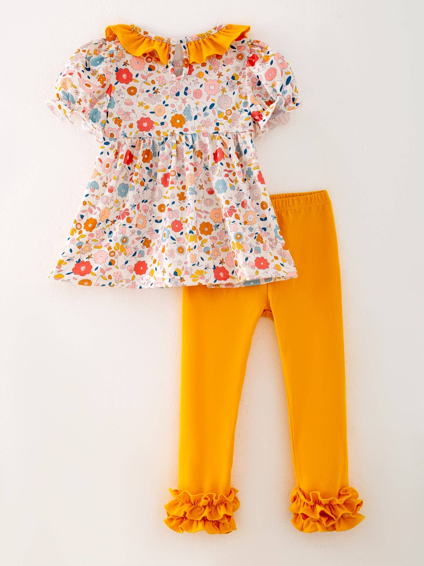 Pumpkin Chenille Patches Girls Set