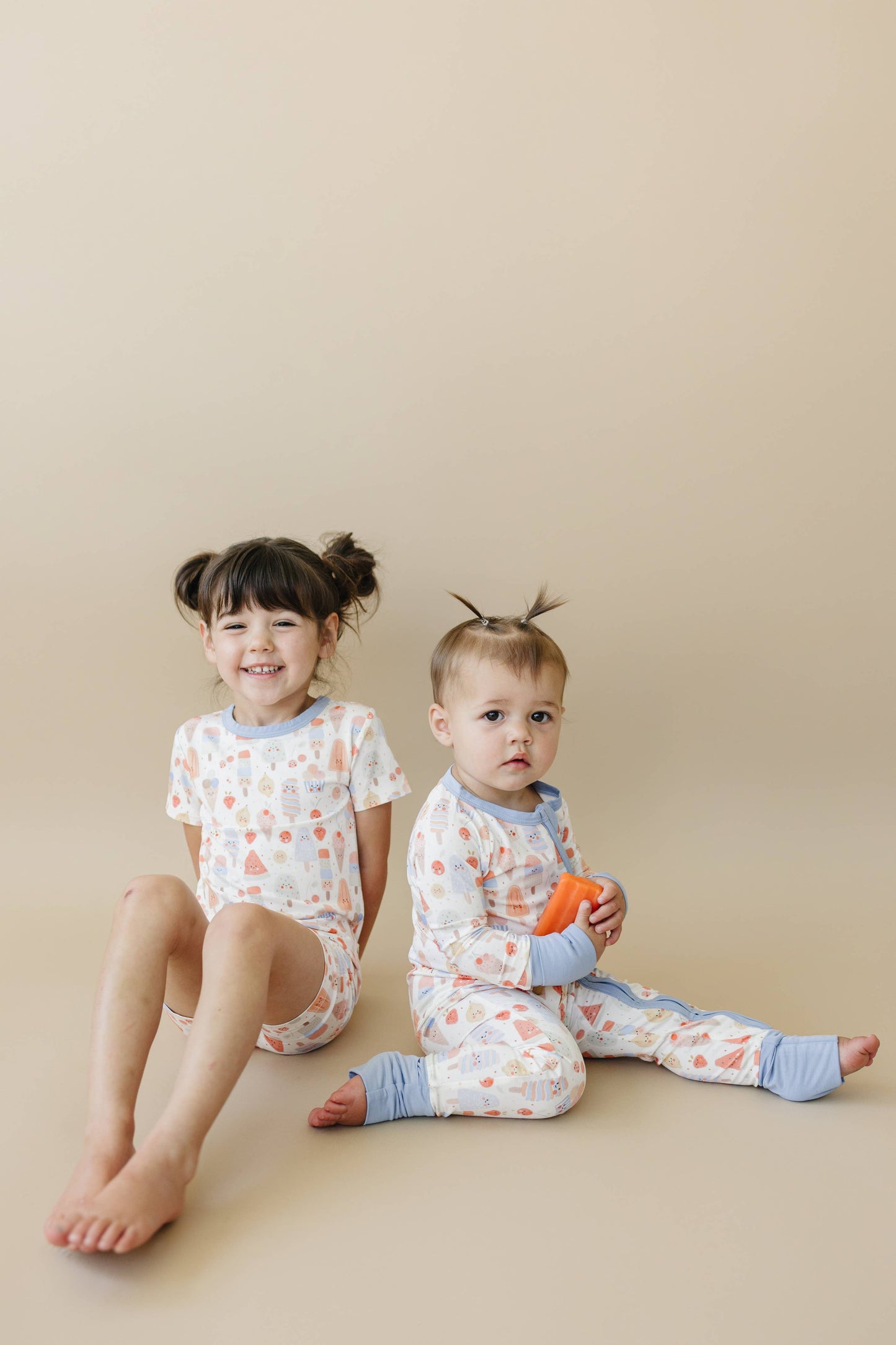 Popsicles Bamboo Zippy Romper Summer Baby Pajamas