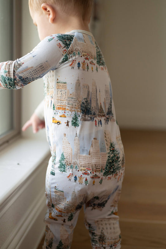 City Sidewalks Zipper Convertible Romper