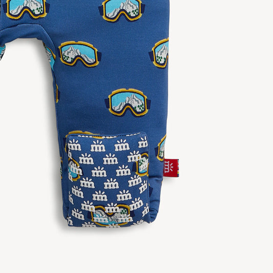 Blue Powder Playtime Modal Magnetic Convertible Coverall