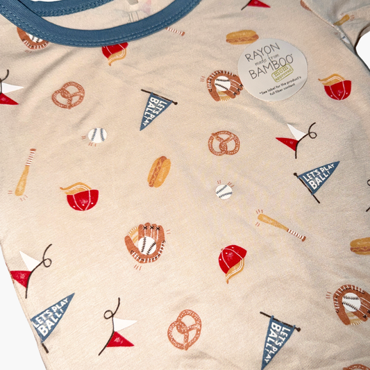 Let's Play Ball! Short Sleeve Pajama Set