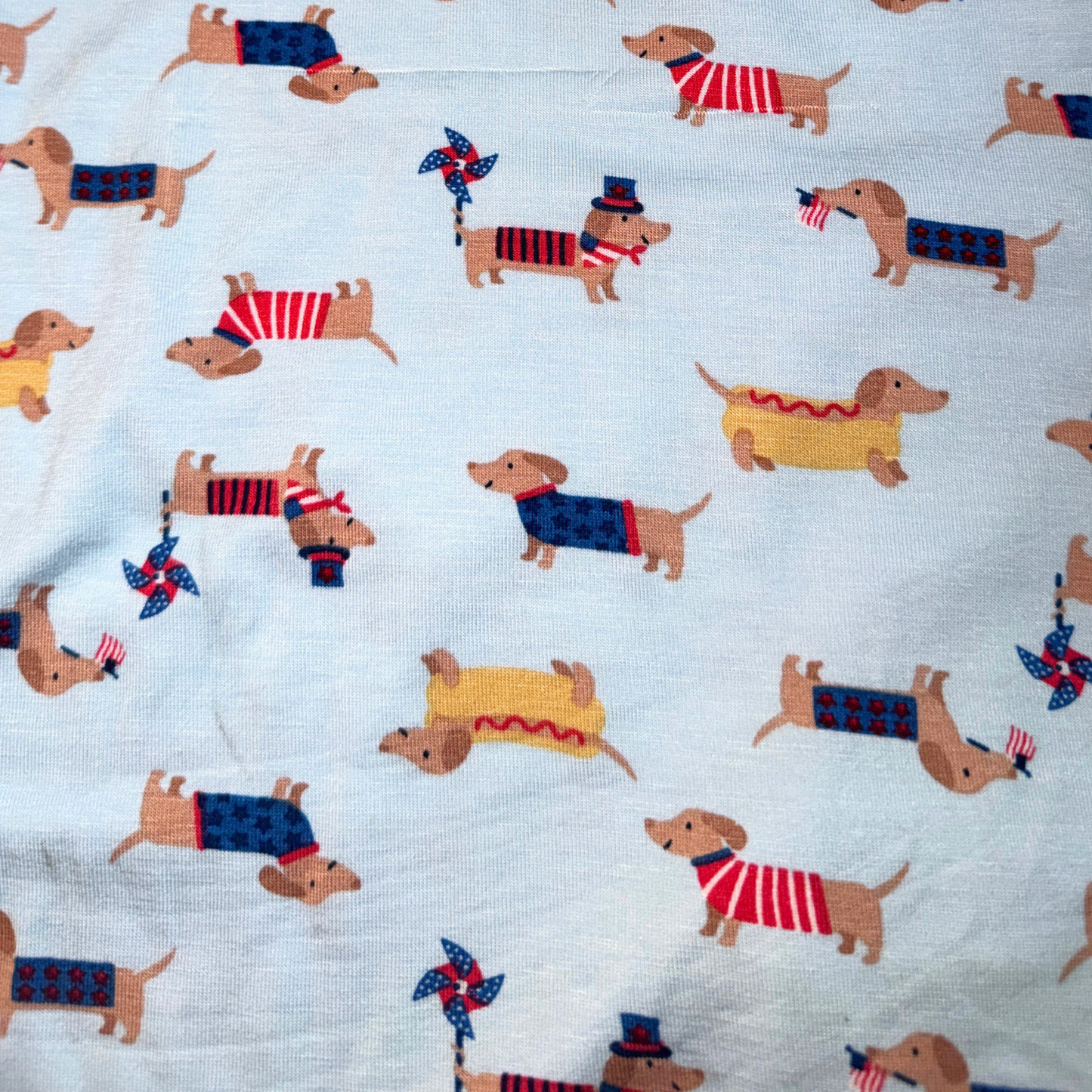 Americana Dogs Shorts Pajama Set
