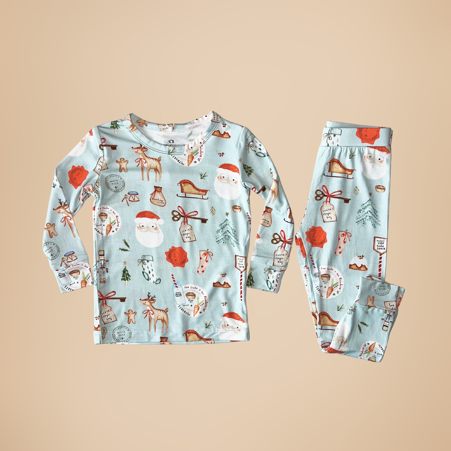 Cookies To Santa Bamboo Pajama Set