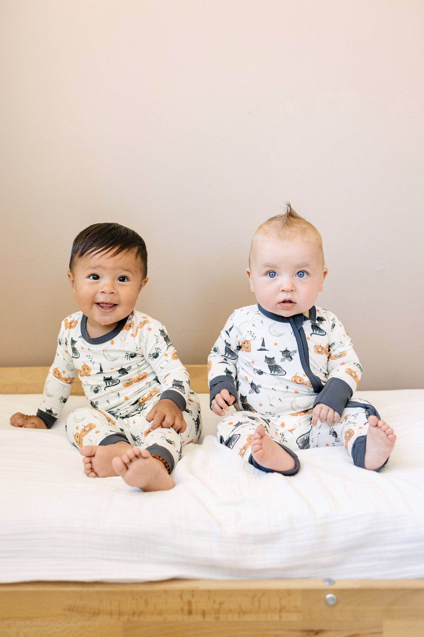 Boo Crew Bamboo Zippy Romper Halloween Baby Pajamas PJs