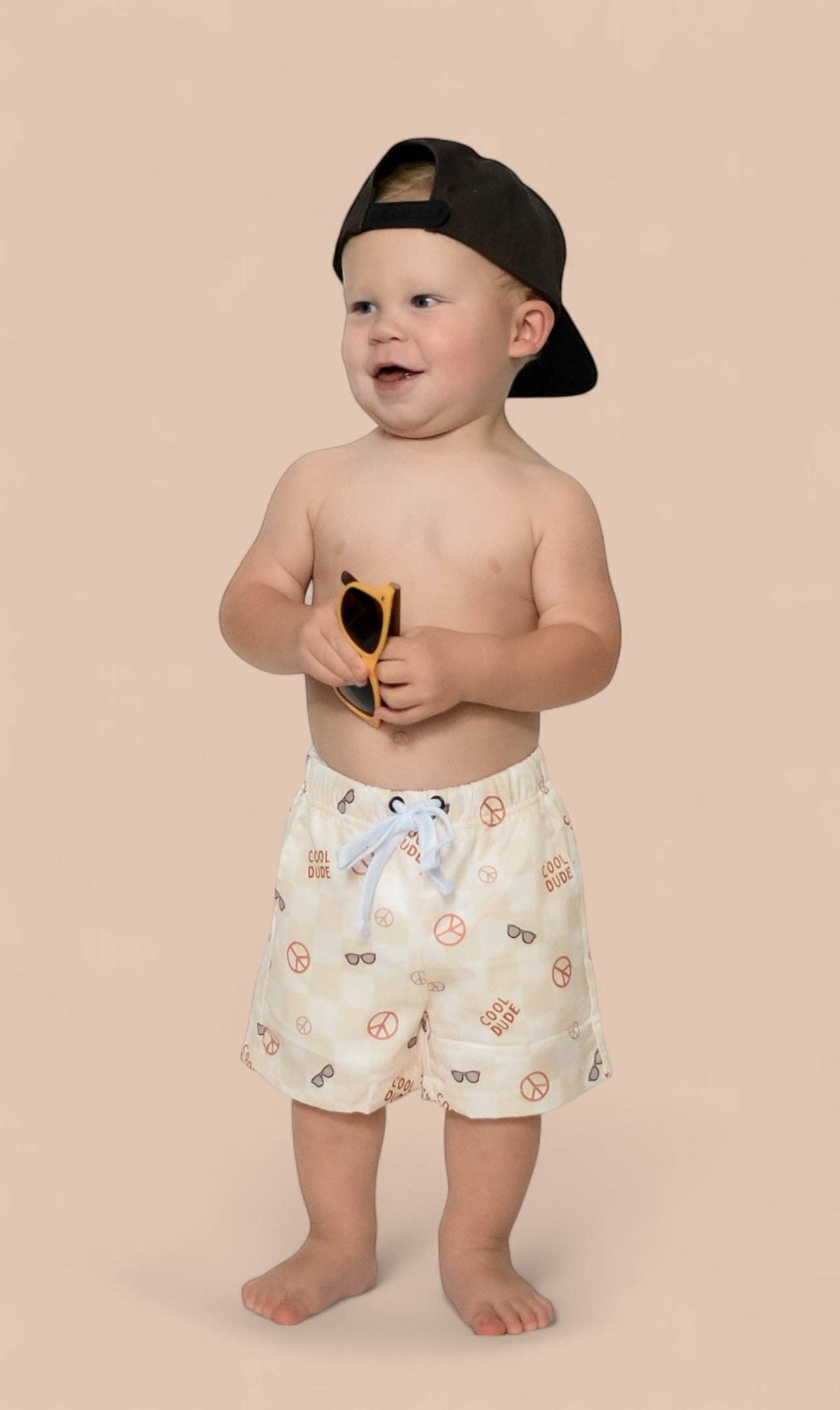 COOL DUDE CHECKERS BOY'S DREAM SWIM TRUNKS