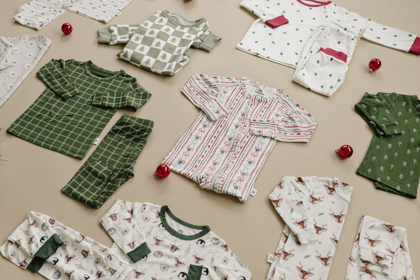 Candy Cane Lane Zippy Romper Baby Girl Christmas Pajamas PJs