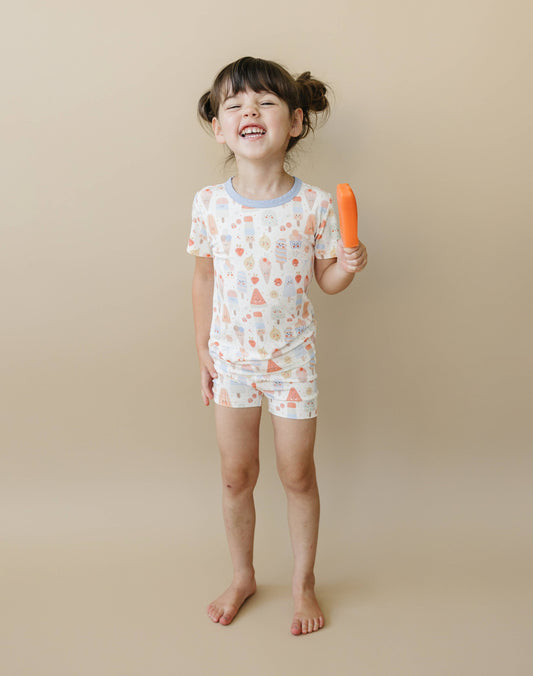 Popsicles 2pc Bamboo Pajamas Toddler Kids Summer PJs
