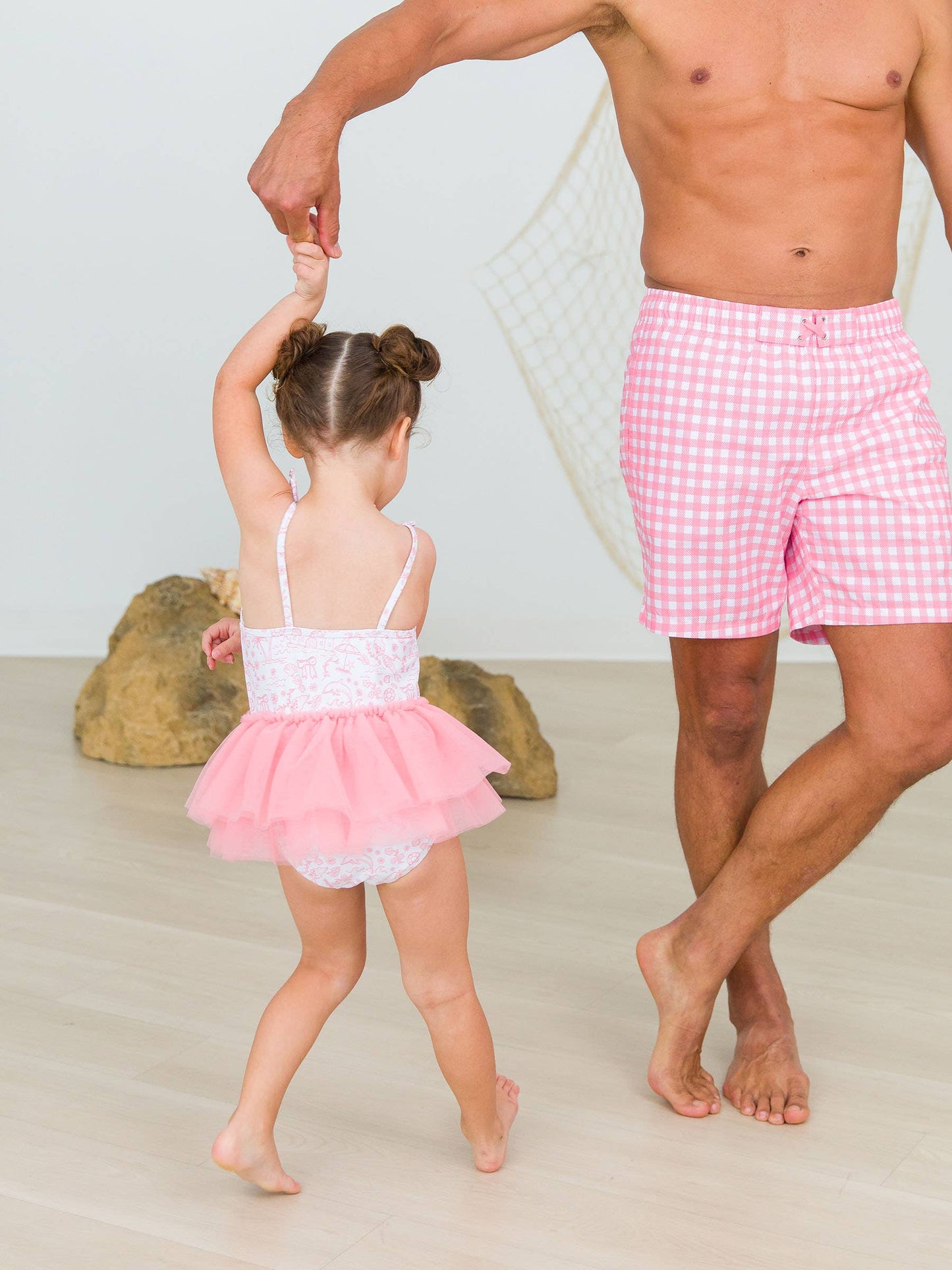 Girls By the Seaside Tulle Skirted One Piece Swimsuit