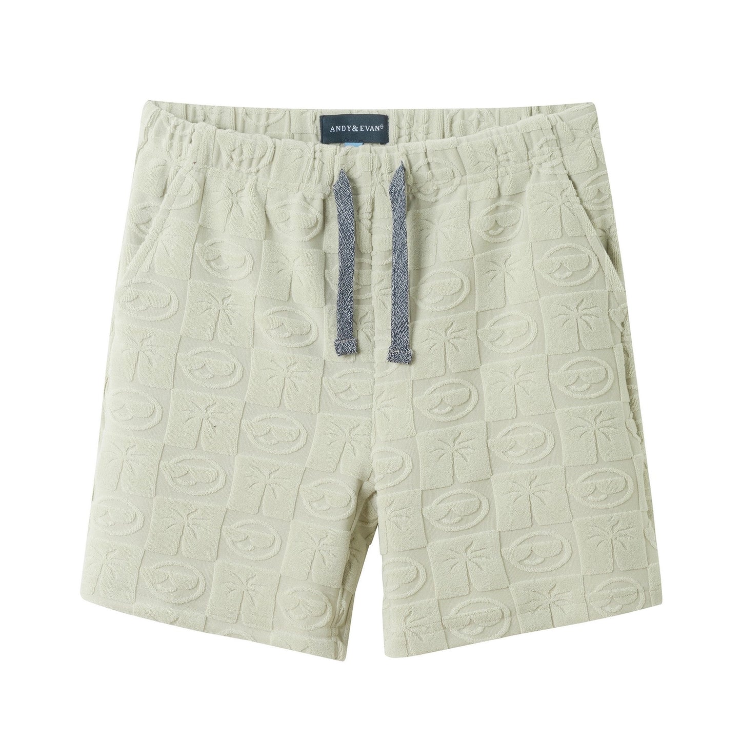 Boys Beige Terry Cover-Up Set | Beach Icons