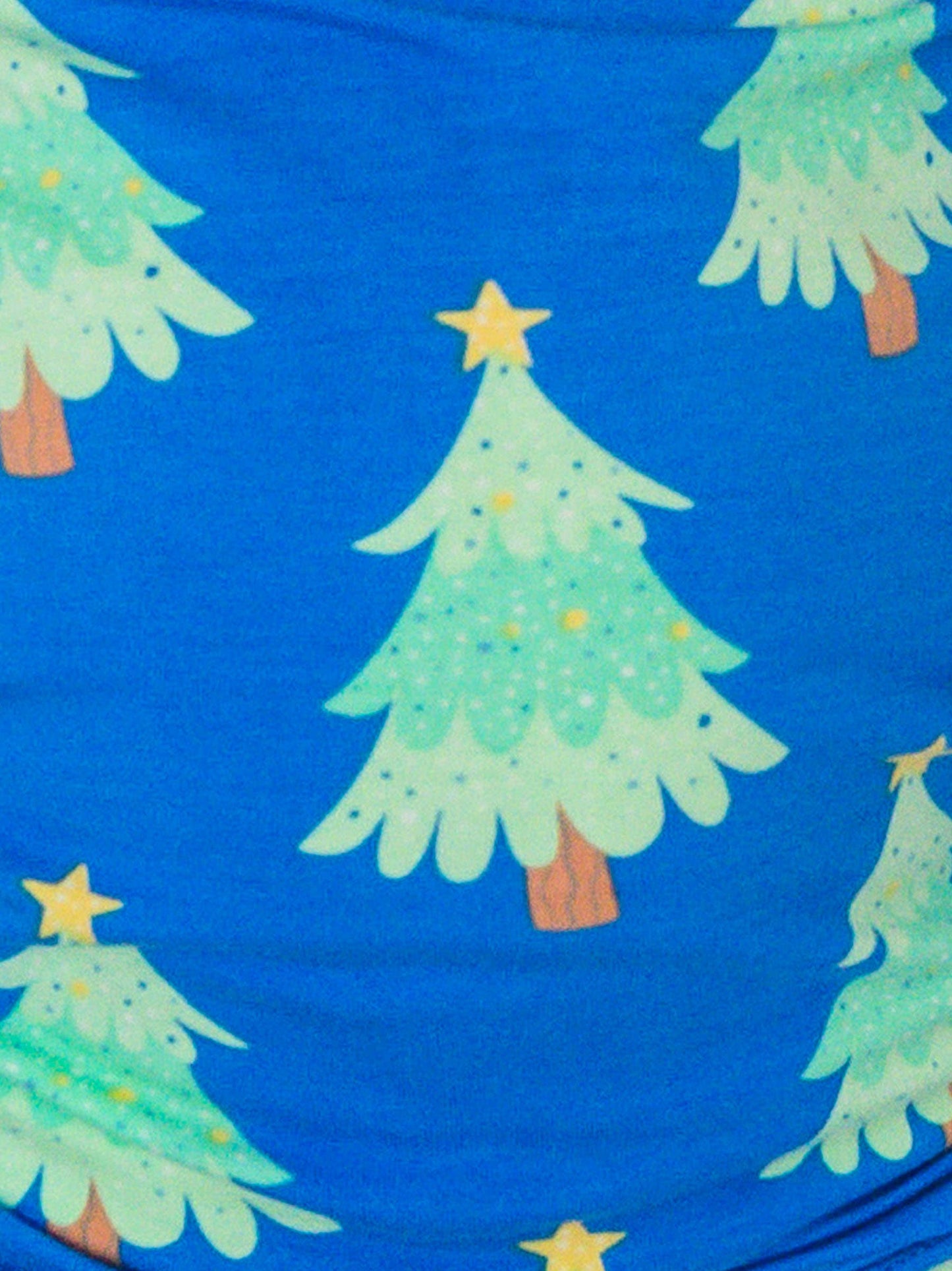 SoftSnooze™ Baby Bamboo Viscose Blue Twinkling Trees Convertible One Piece Footie Pajama