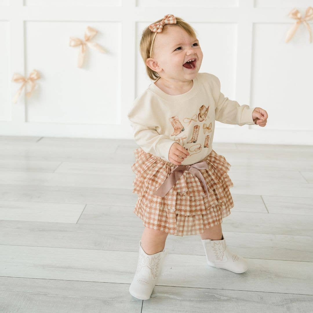 Cowgirl Cutie Long Sleeve Romper - Baby Clothes- Western