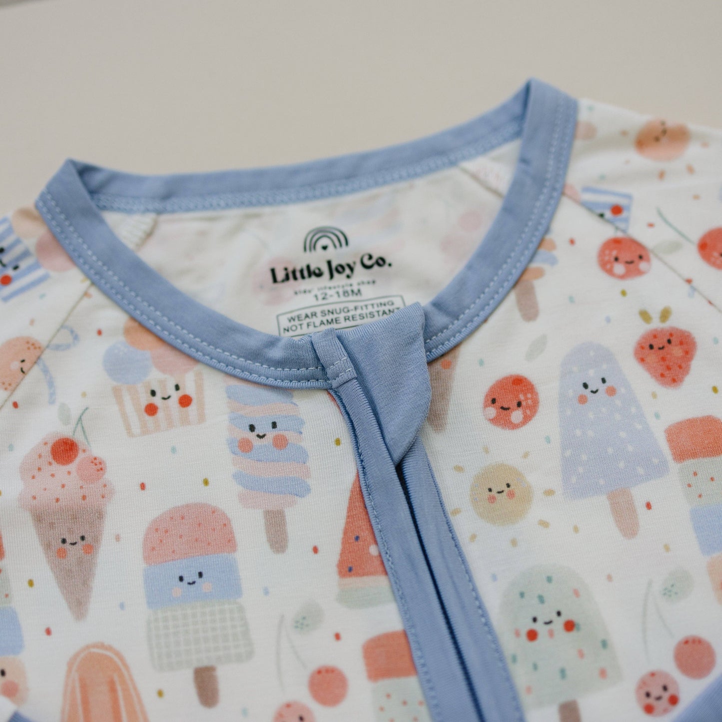 Popsicles Bamboo Zippy Romper Summer Baby Pajamas