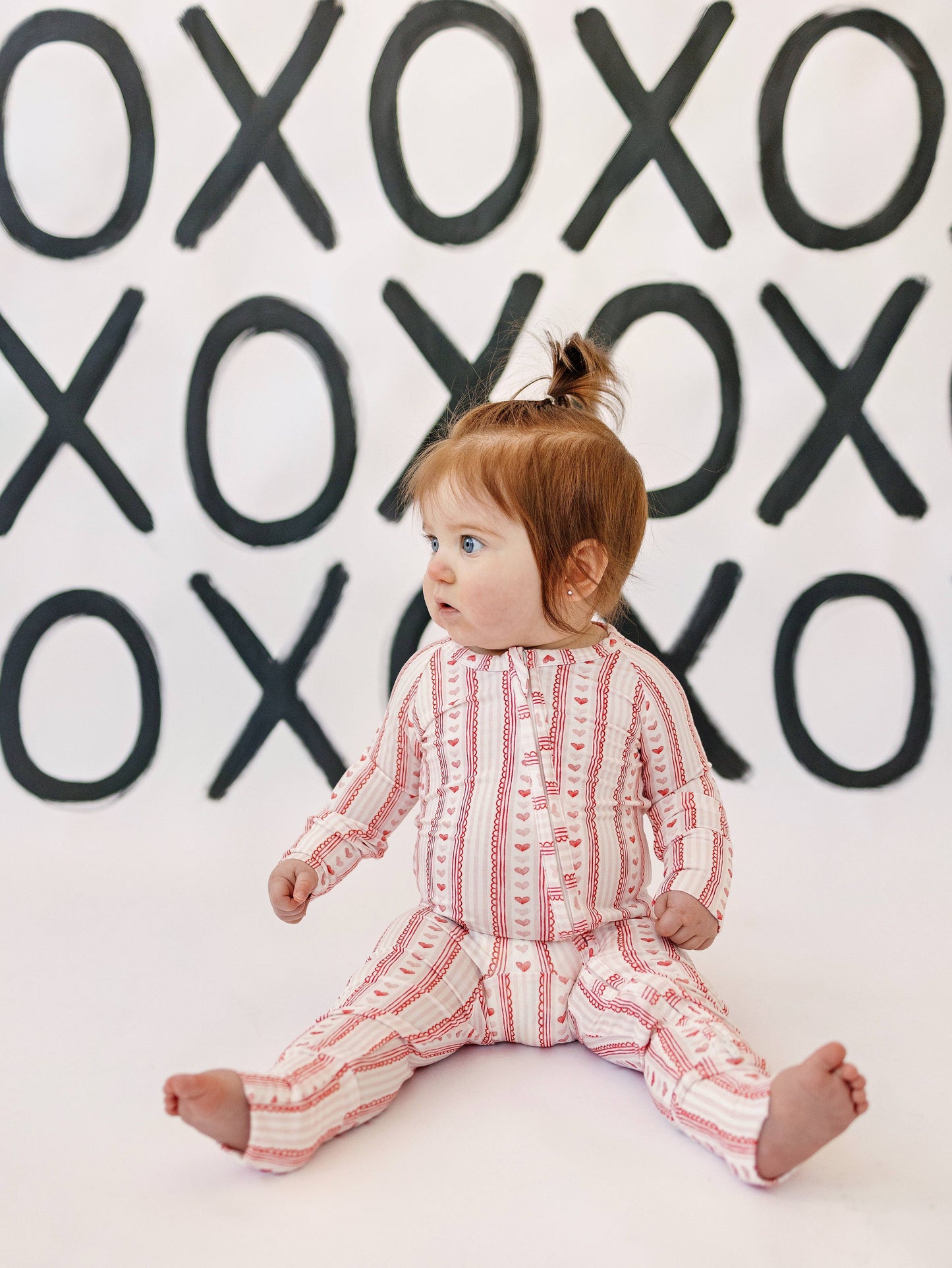 Heart Lace Bamboo Zippy Romper Bamboo Baby Girl Pajamas Pink
