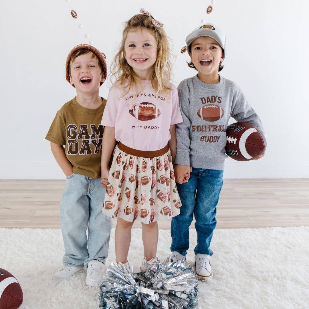 Football Lace Patch Beanie - Game Day - Hat - Boys