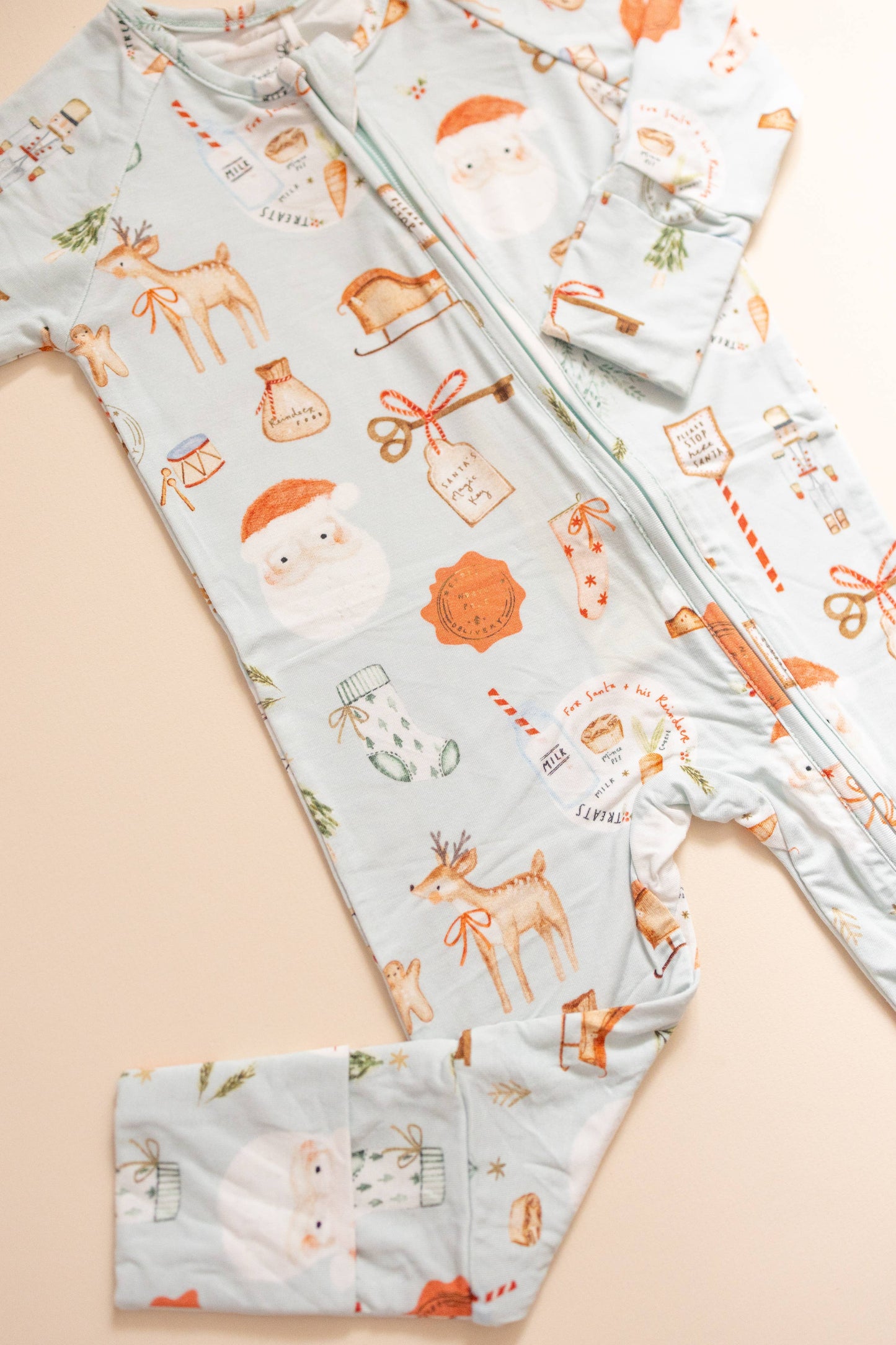 Cookies To Santa Bamboo Romper