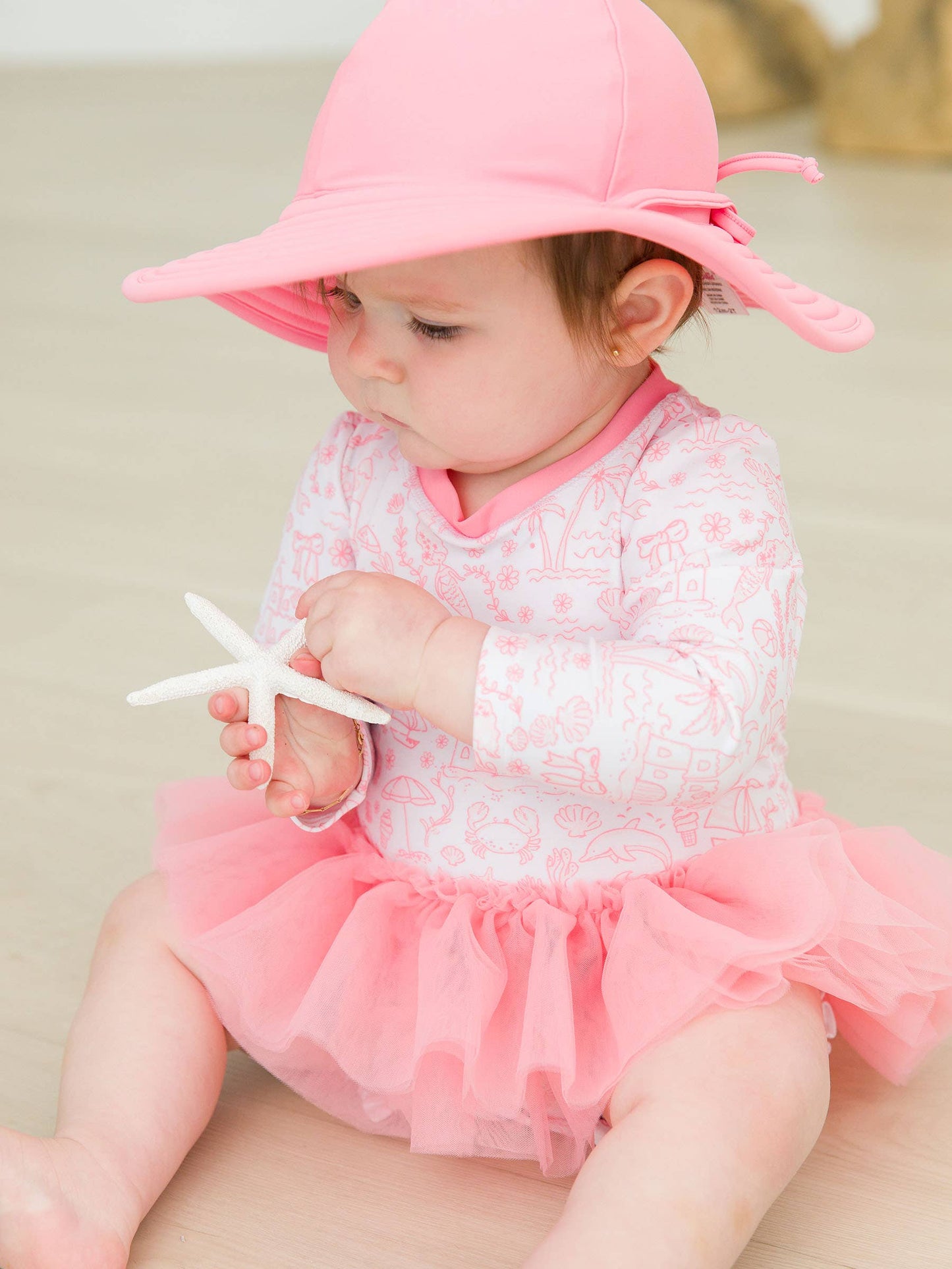 Girls Bubblegum Pink Swim Hat