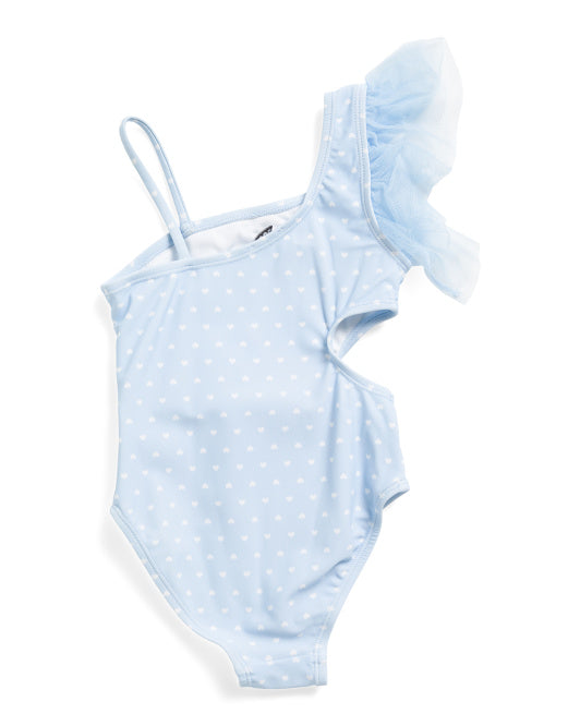 Flamingo One Piece Sequin Swimsuit