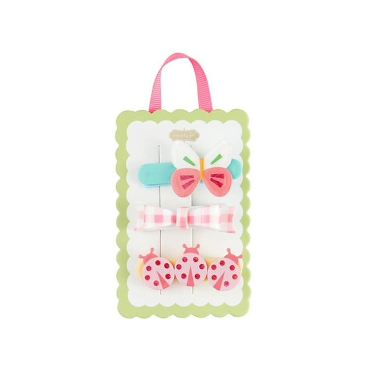 Ladybug Spring Hairclips