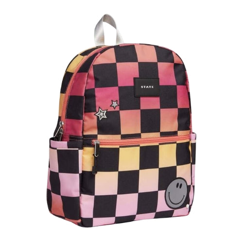 Kane Backpack - Pink Checkerboard