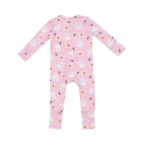 2 Way Zipper Romper - Spooky Ghosts