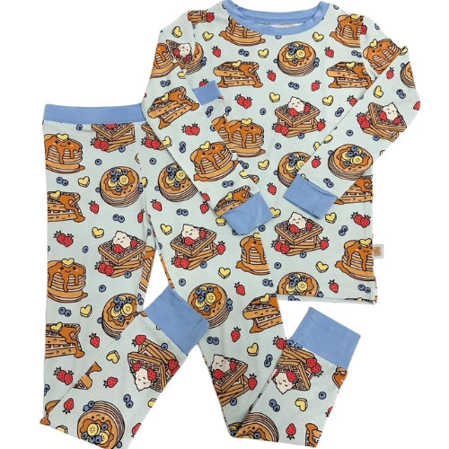 Blue Waffly Cute Jam Set