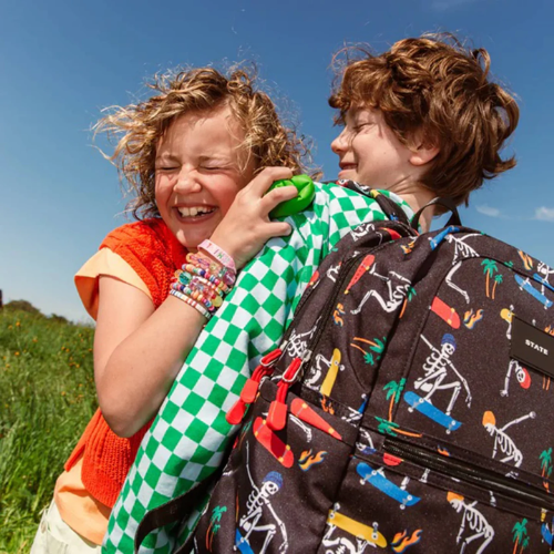 Kane Double Pocket Backpack - Skeleton Skate