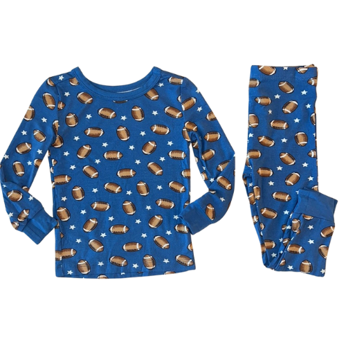 Football Star Long Sleeve Bamboo Pajama Set