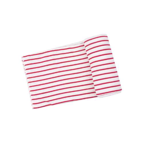 Swaddle Blanket - Stripe Vintage Red - 45X45