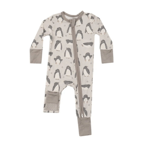 2 Way Zipper Romper - Penguin Pals