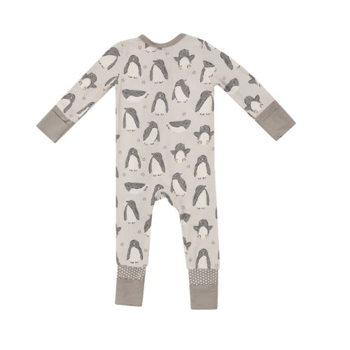 2 Way Zipper Romper - Penguin Pals