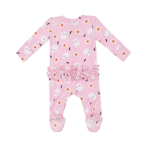 2 Way Zipper Footie - Spooky Ghost