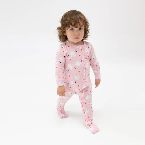 2 Way Zipper Footie - Spooky Ghost