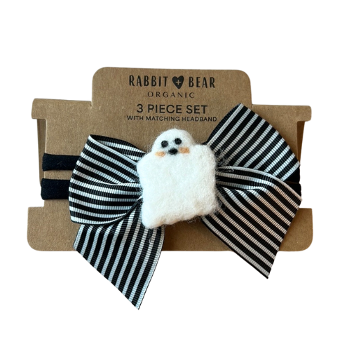 Celestial Ghost Bubble Romper, Knee High Socks, Headband Set