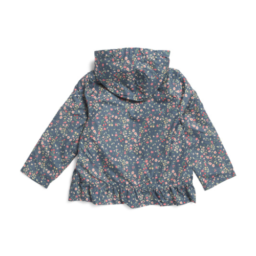 Ditsy Floral Windbreaker Jacket with Fleece Lining
