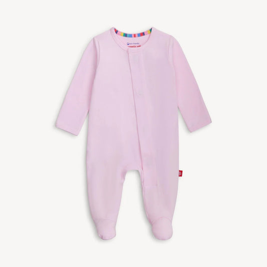 Soft Petal Pink CloudStretch™ Magnetic Footie
